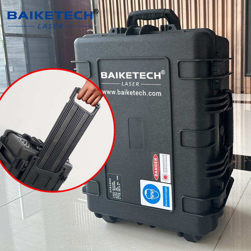 TH-FLC300ML 5mj JPT【FOB】Portable Trolley Case 300W Fiber Laser Cleaner