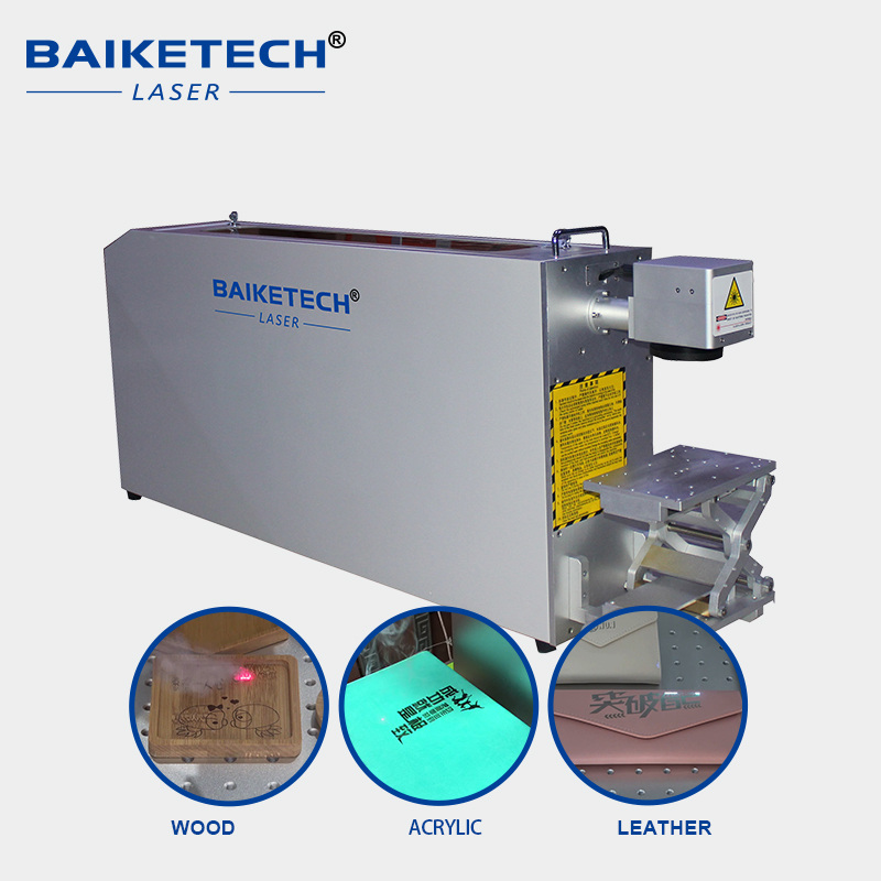 CM-40E【FOB】Portable Glass Tube CO2 Laser Marking Machine 2D Lift Worktable Non-Metal Laser Engraver for Wood Leather Acrylic Textile QR Code Logo Batch Marking Equipment