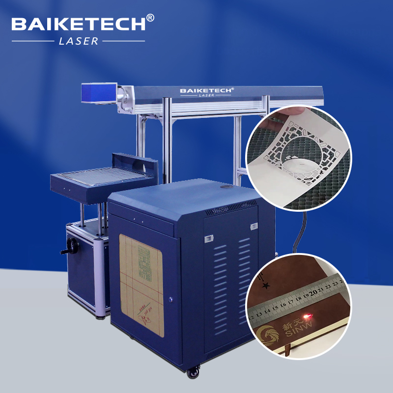 CM-80S【FOB】Desktop Large Format CO2 Laser Marking Machine with Lifting Worktable Non-Metal Laser Engraver for Wood Acrylic Leather Fabric QR Code Logo Permanent Etching Equipment