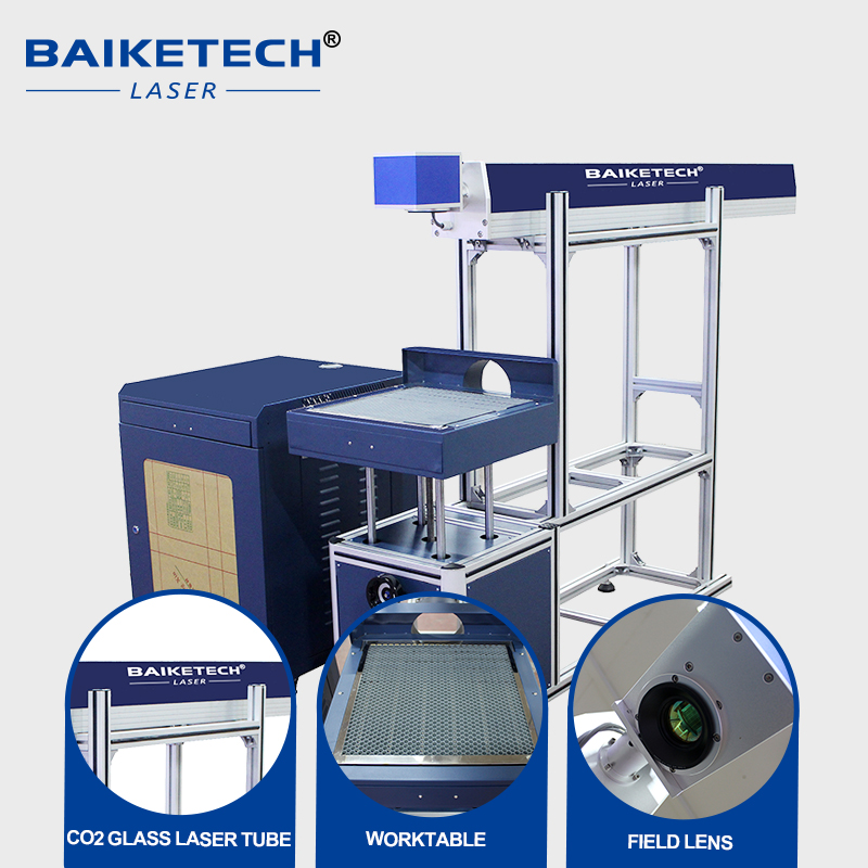CM-80S【FOB】Desktop Large Format CO2 Laser Marking Machine with Lifting Worktable Non-Metal Laser Engraver for Wood Acrylic Leather Fabric QR Code Logo Permanent Etching Equipment