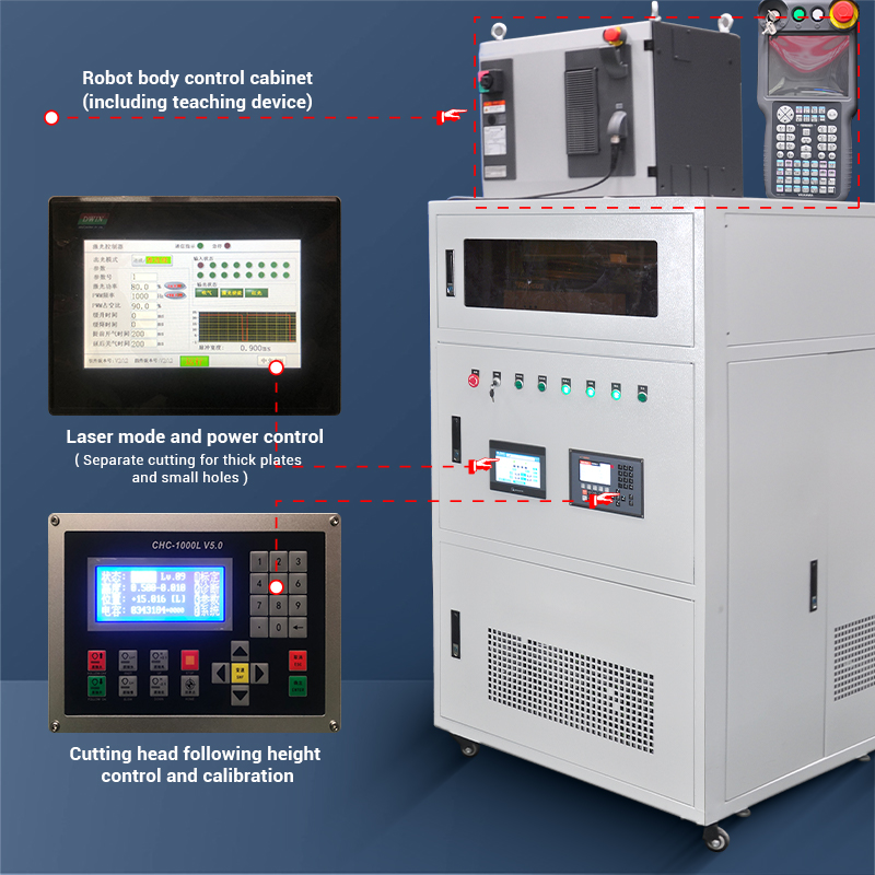 TH-RC1500G【FOB】YASKAWA Robot 3D 6 Axis Laser Cutting Machine for Metal Sheet Tube Cutting