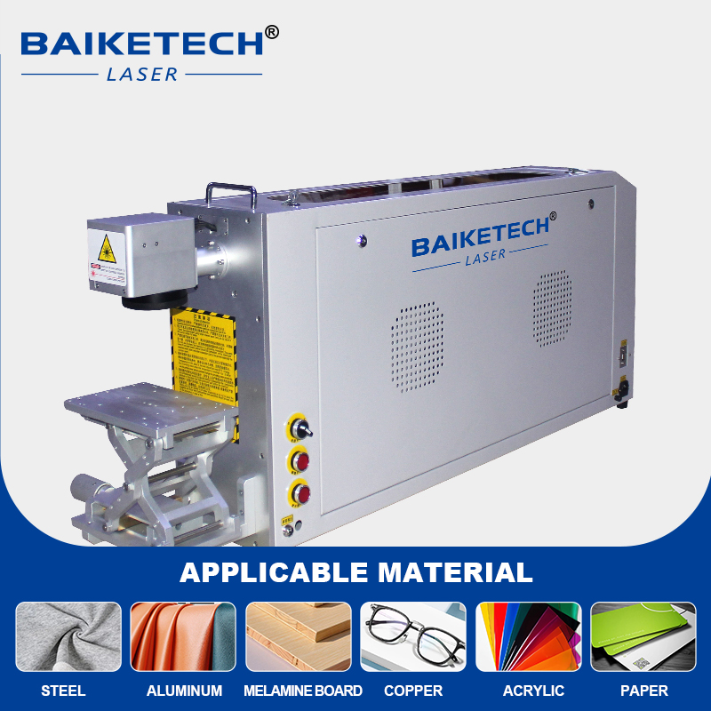 CM-40E【FOB】Portable Glass Tube CO2 Laser Marking Machine 2D Lift Worktable Non-Metal Laser Engraver for Wood Leather Acrylic Textile QR Code Logo Batch Marking Equipment