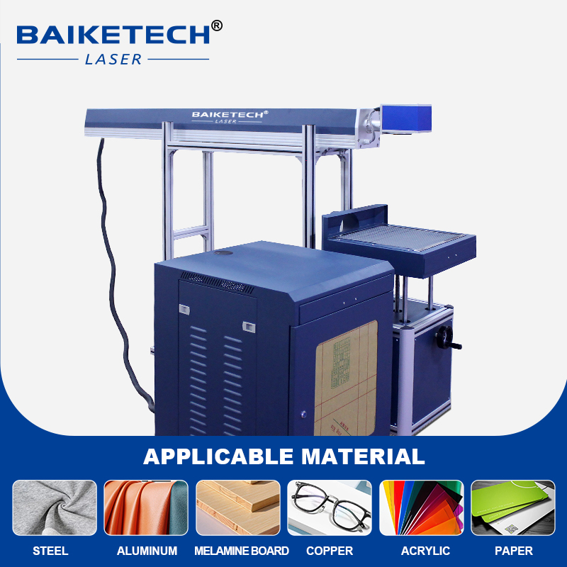 CM-80S【FOB】Desktop Large Format CO2 Laser Marking Machine with Lifting Worktable Non-Metal Laser Engraver for Wood Acrylic Leather Fabric QR Code Logo Permanent Etching Equipment