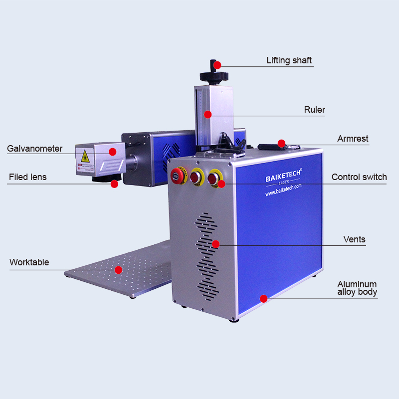 CM-30S【FOB】Split Type CO2 Laser Marking Machine Non-Metal Engraver for Wood Acrylic Plastic Fabric Glass Batch QR Code Logo Laser Etching Equipment