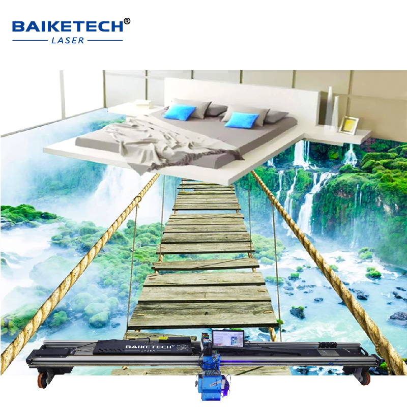 AI Intelligent Inkjet Ground Printer Portable Floor Painting Machine With MYCK 4 Color Water-based Ink Ground Art Spraying Machine TH-GW32F
