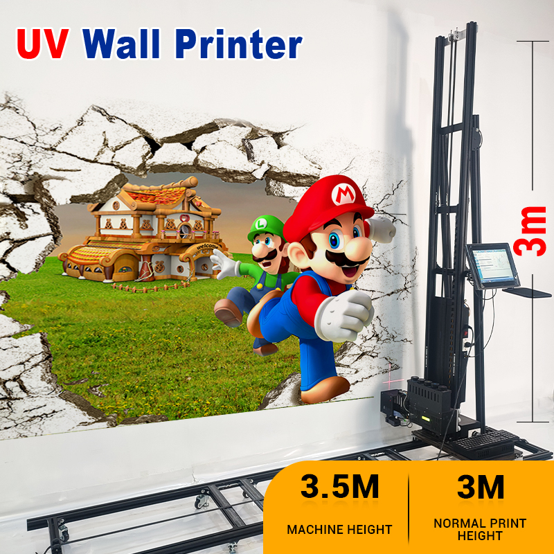 Baiketech TH-UV300A UV Inkjet Printer Speedy Solutions for Wall Art Durable Wall Printing Equipment for Long-Term Use Create Custom Wall Painting 3D UV Inkjet Printer Machine