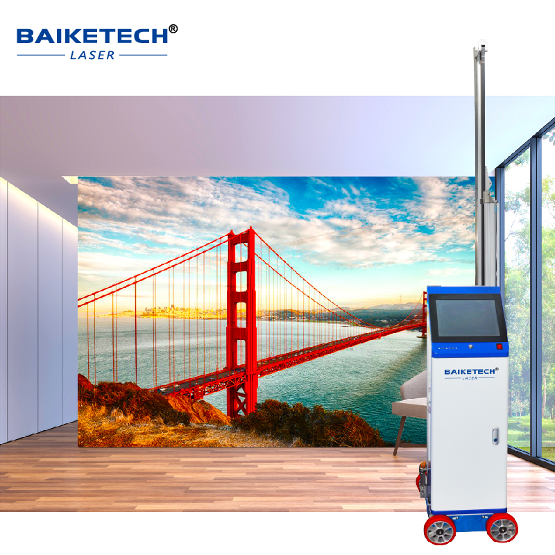 Hot Sale AI 3D Wall Mural Printer  High Resolution Wall Printing Machine CMYK 4 Color Water-based ink Automatically Large image Painting Device TH-GW16