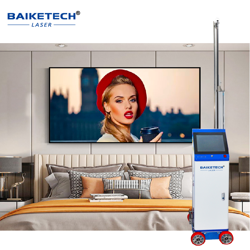 AI 3D Inkjet Wall Printing Machine Wall Mural Printer High Resolution High Speed CMYK 4 Color UV Ink Automatically Wide image Painting Device TH-UV32