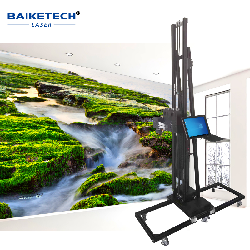 Baiketech TH-UV700A Precision Wall Printing Machine for Artwork Portable Wall Painting Machine Continuous 3D Inkjet Printer