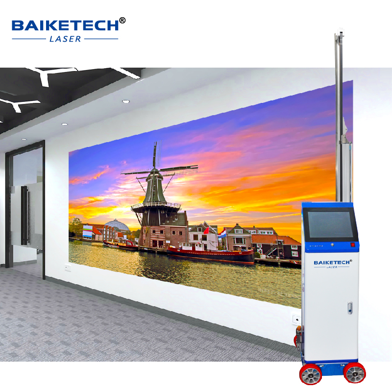 Hot Sale AI 3D Wall Mural Printer  High Resolution Wall Printing Machine CMYK 4 Color Water-based ink Automatically Large image Painting Device TH-GW16