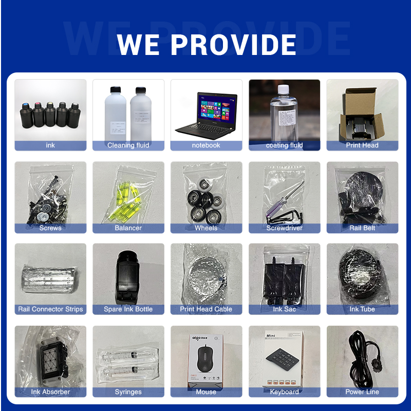 TH-UP200S【FOB】Rail Wall Printer with CMYKW UV Ink for wall printing