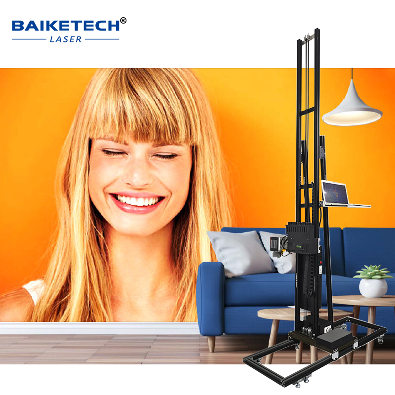 TH-UP3200S【FOB】Rail Wall Printer with CMYKW UV Ink for wall printing