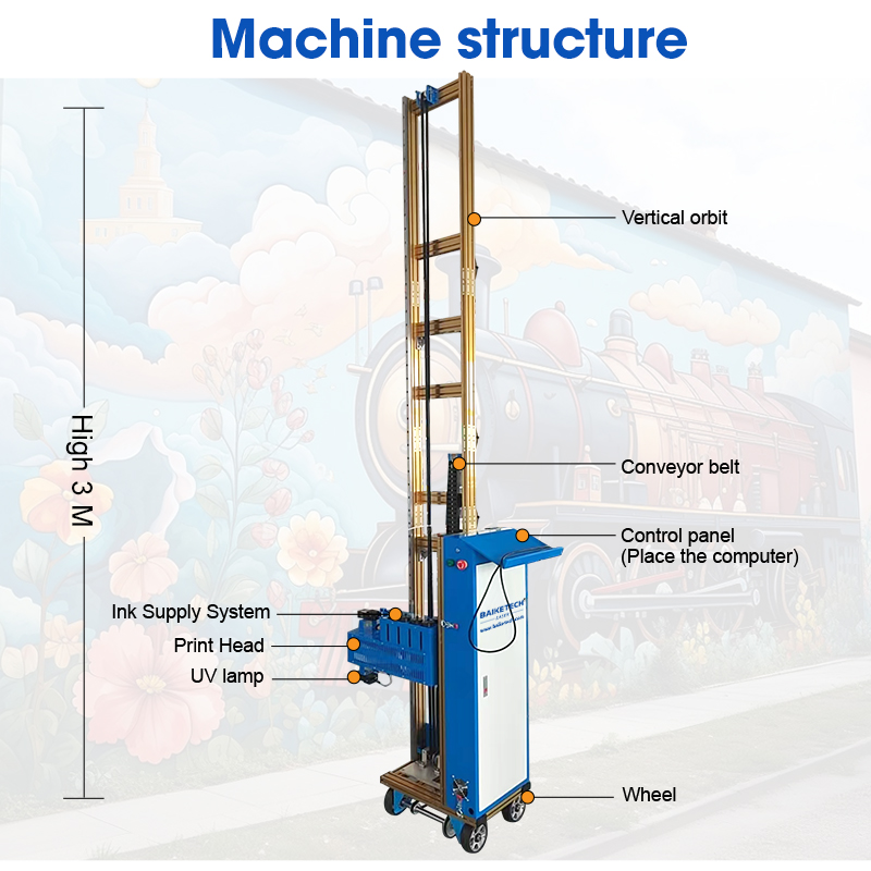 TH-UP200TQ【FOB】Industrial UV Wall Printer High Precision Vertical Inkjet for 3D Mural and Commercial Decoration