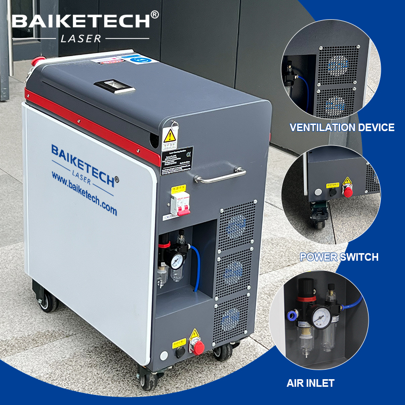 TH-FLC500S JPT 1.5mJ【FOB】Single-mode MOPA Pulse Fiber Laser Cleaning Machine Cabinet Air Cooling