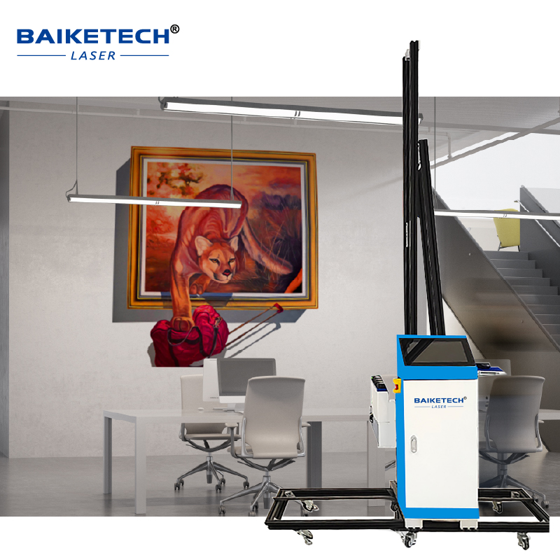 TH-UP700【FOB】Fast Dry Wheeled Wall Printer Easy to Operate for Wall Decoration