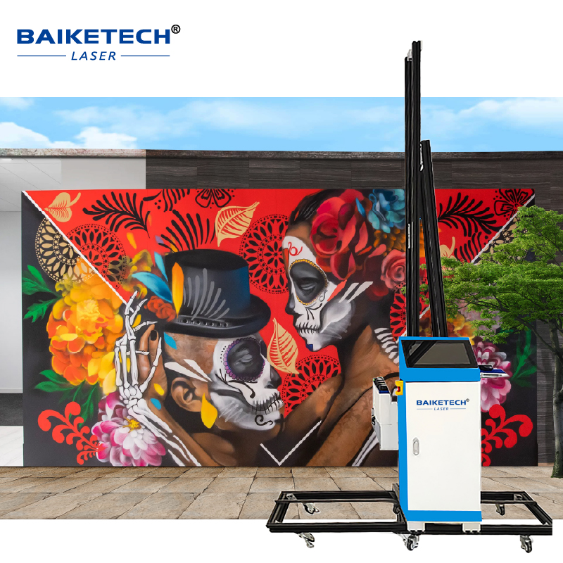 TH-UP700【FOB】Fast Dry Wheeled Wall Printer Easy to Operate for Wall Decoration