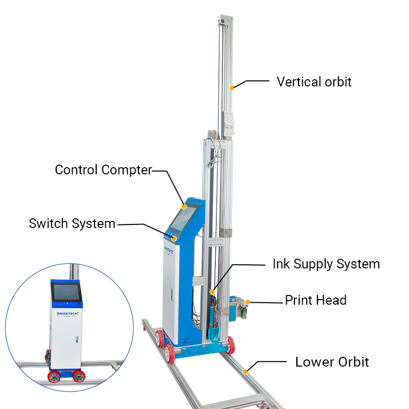 AI 3D Wall Mural Printer  High Resolution Wall Printing Machine CMYK 4 Color UV Ink Automatically Large image Painting Device TH-UV16