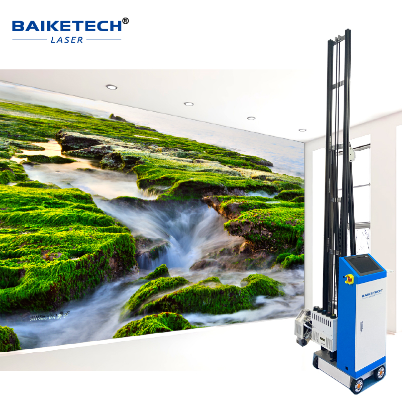 TH-UP700R【FOB】Multi Materials Inkjet Wall Printing Machine with 5 Colors CMYKW Wall Painting