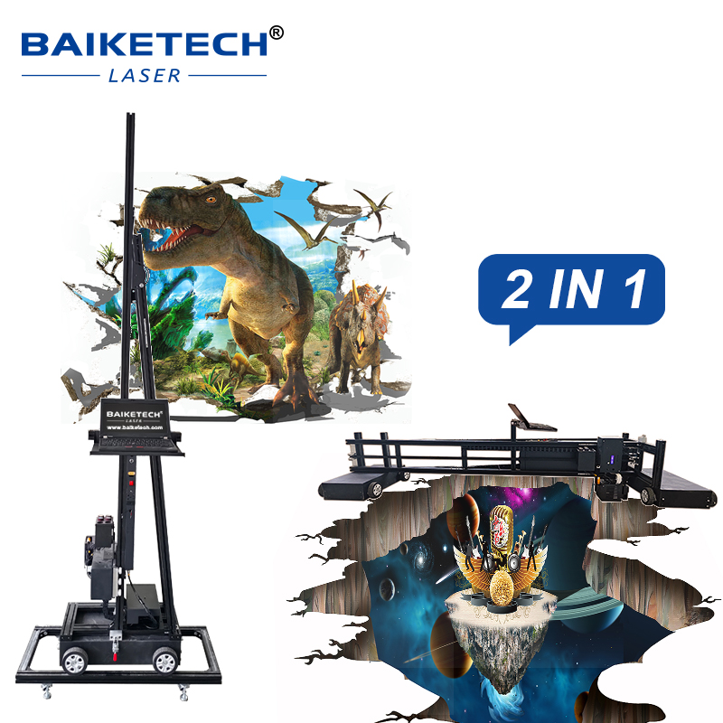 TH-200XT【FOB】2-in-1 Wall and Floor Printer for 3D Wall Decoration and Road Graffiti