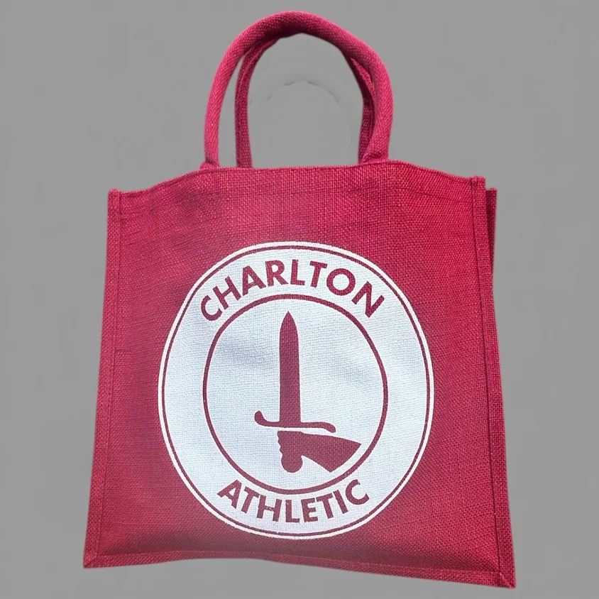 Red Jute Shopper 