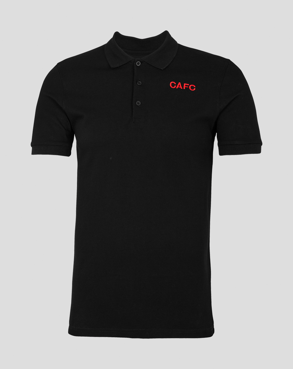 Black Club Text Polo