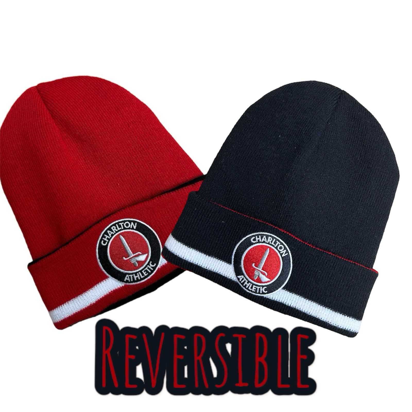 Reversible Knitted Hat with Turn up