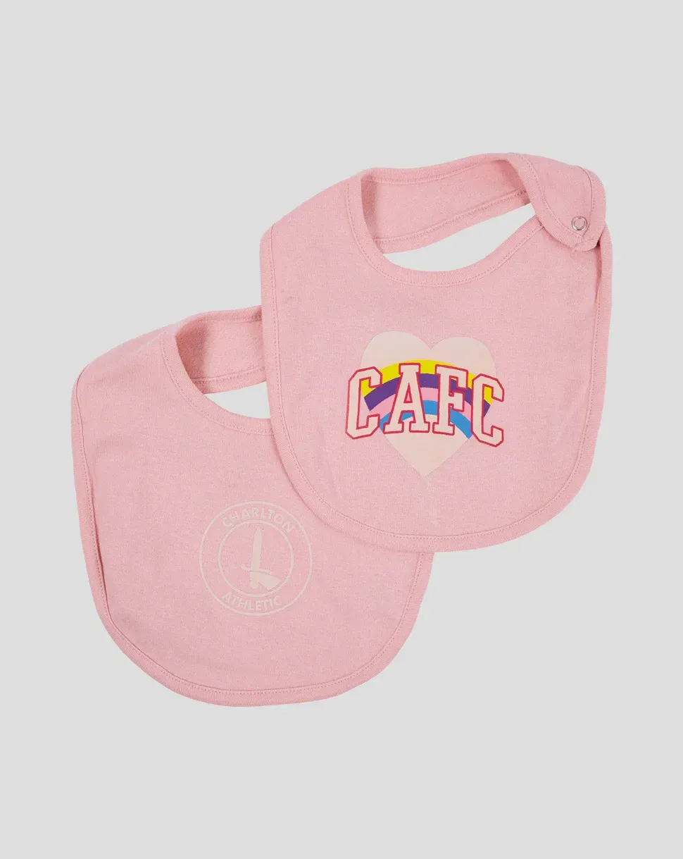 Rainbow Pink Bib 2pack