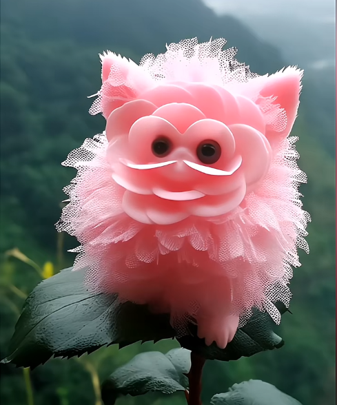 🌸 Pink Feather Beast Flower