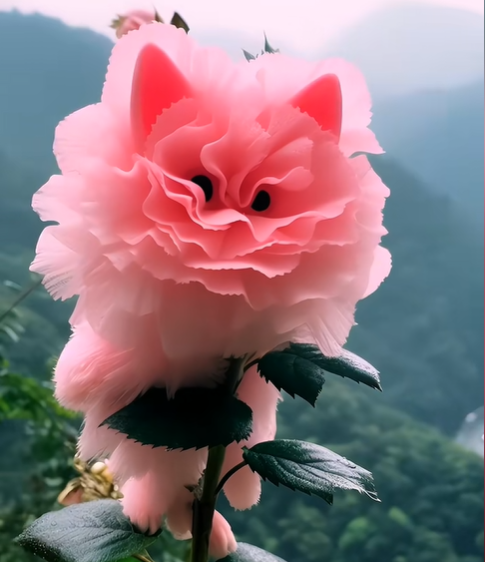 🌸 Pink Feather Beast Flower