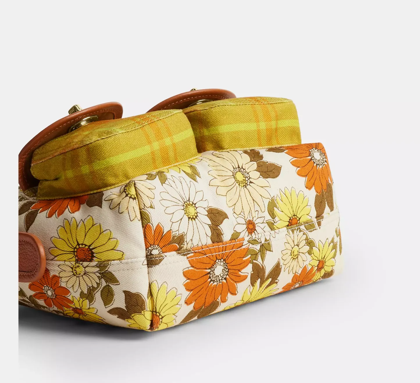 Cargo Shoulder Bag With Floral Print