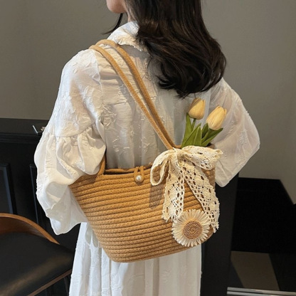Retro Large-Capacity Shoulder Tote Bag
