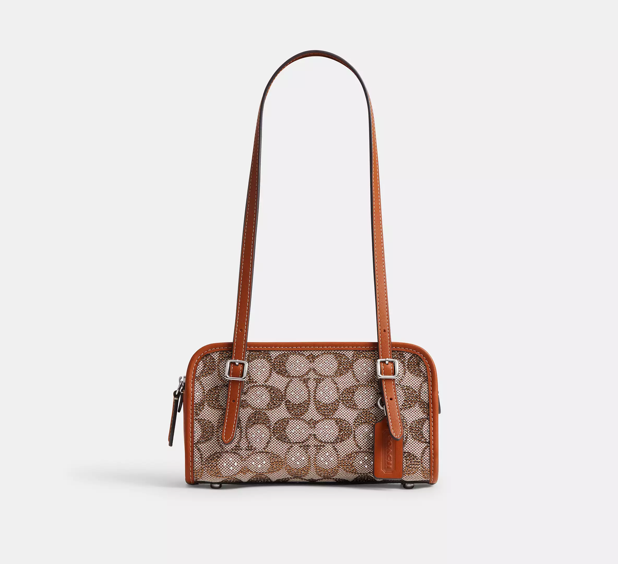 Swing Zip Bag 20 In Crystal Signature Jacquard
