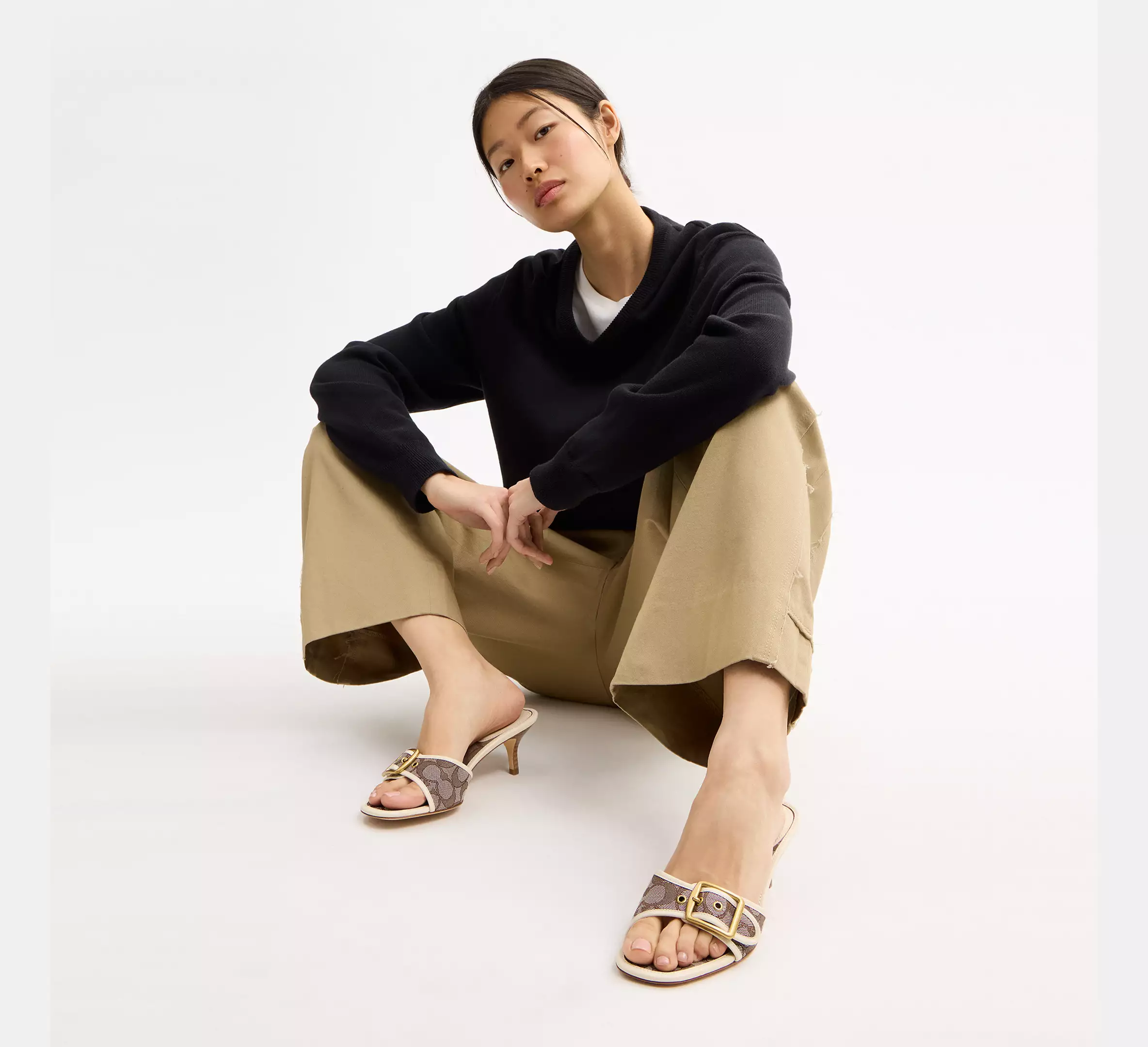 Margot Sandal In Signature Jacquard