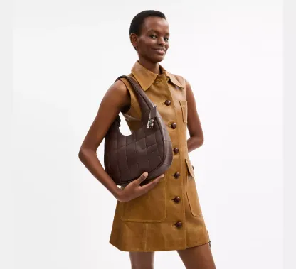 Alter/Ego Crescent Shoulder Bag In Upcrafted Leather