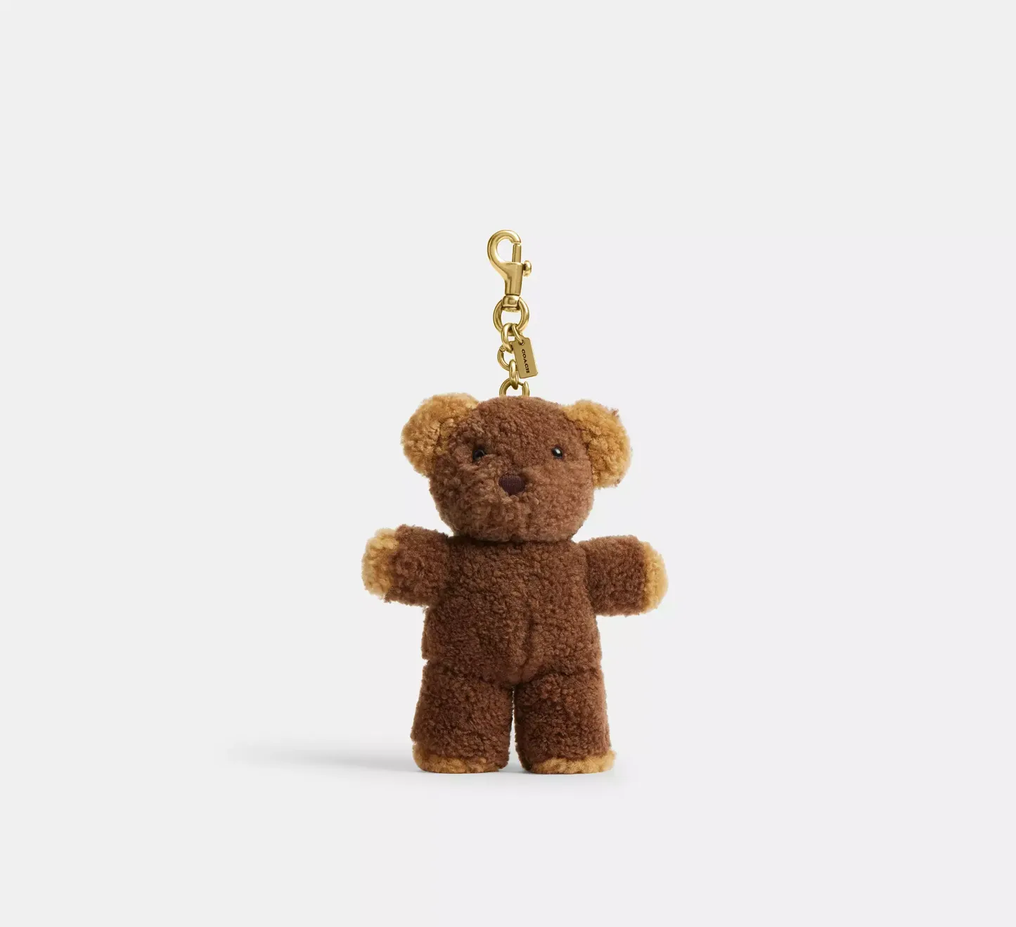 Teddy Bear Bag Charm In Shearling