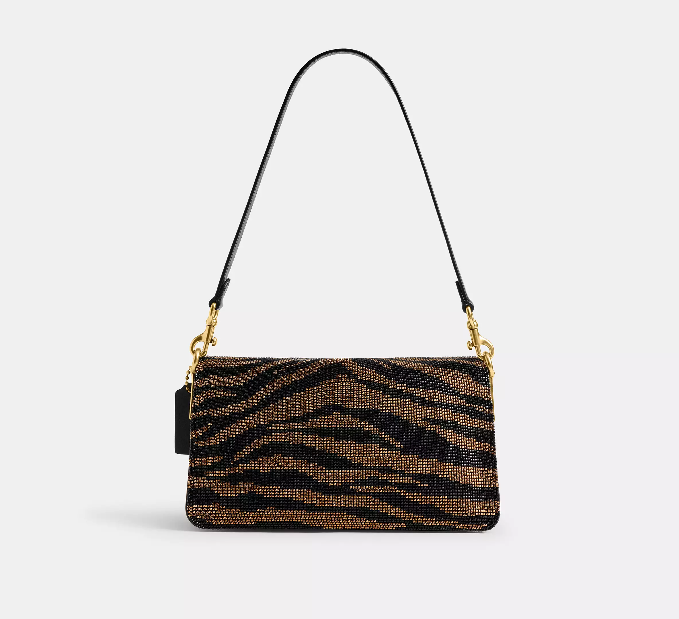 Tabby Shoulder Bag 26 With Beaded Tiger