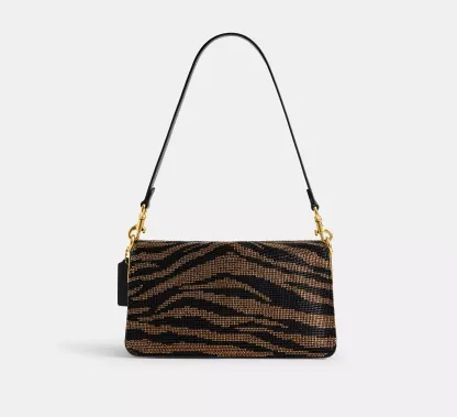 Tabby Shoulder Bag 26 With Beaded Tiger