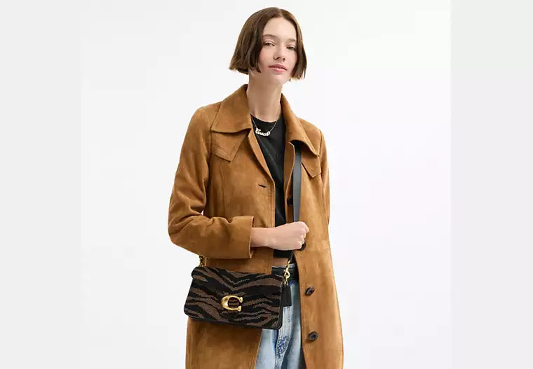 Tabby Shoulder Bag 26 With Beaded Tiger