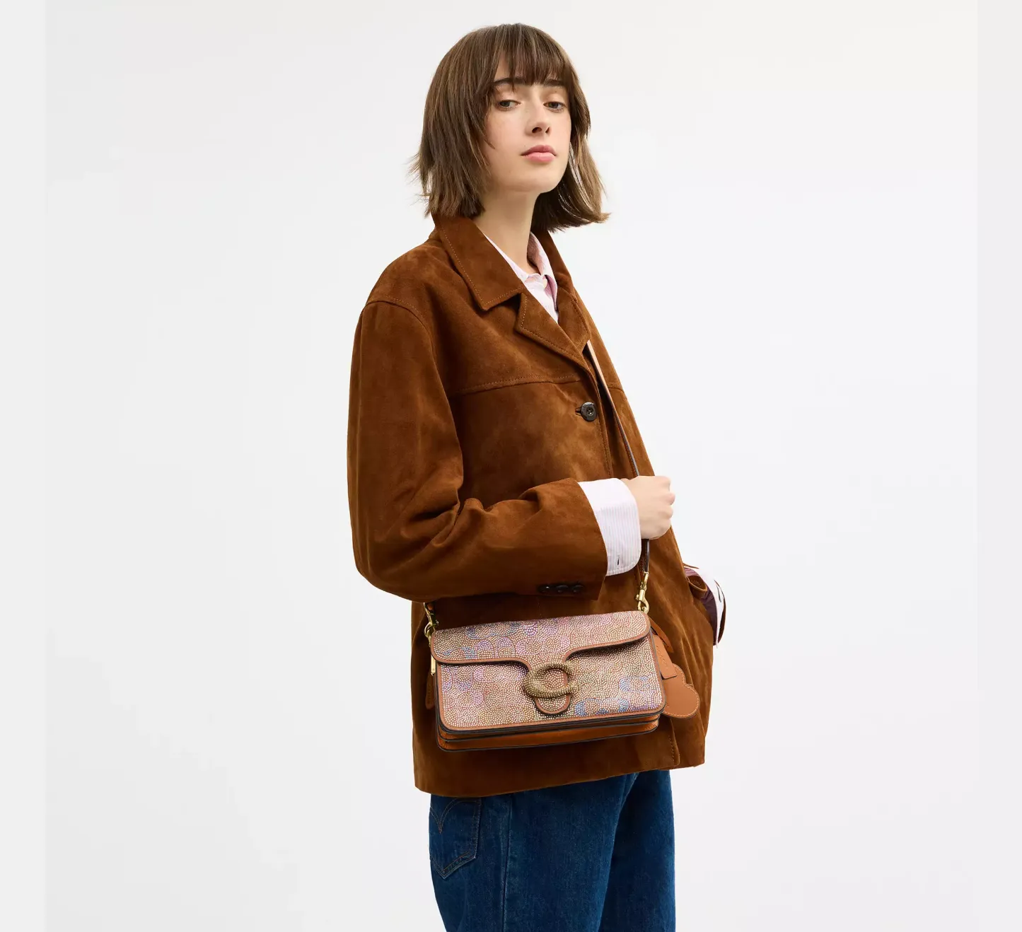 Tabby Shoulder Bag 26 In Crystal Signature