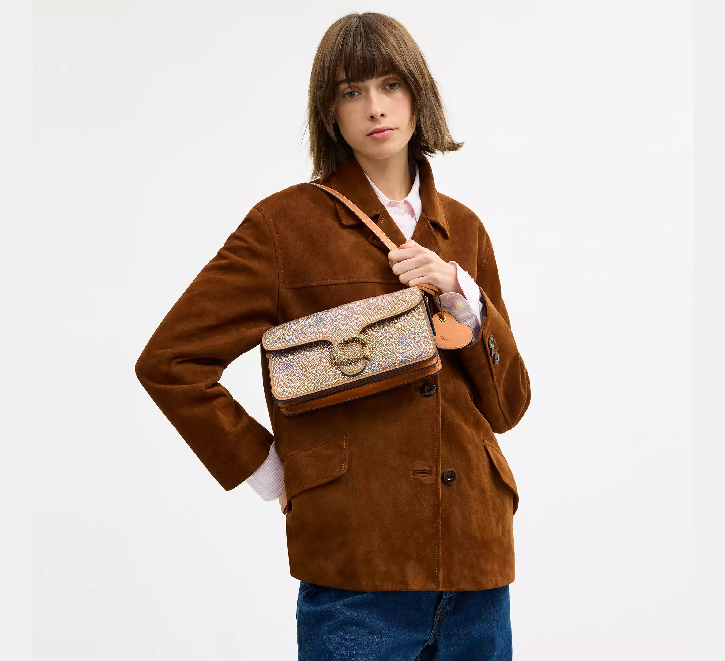 Tabby Shoulder Bag 26 In Crystal Signature