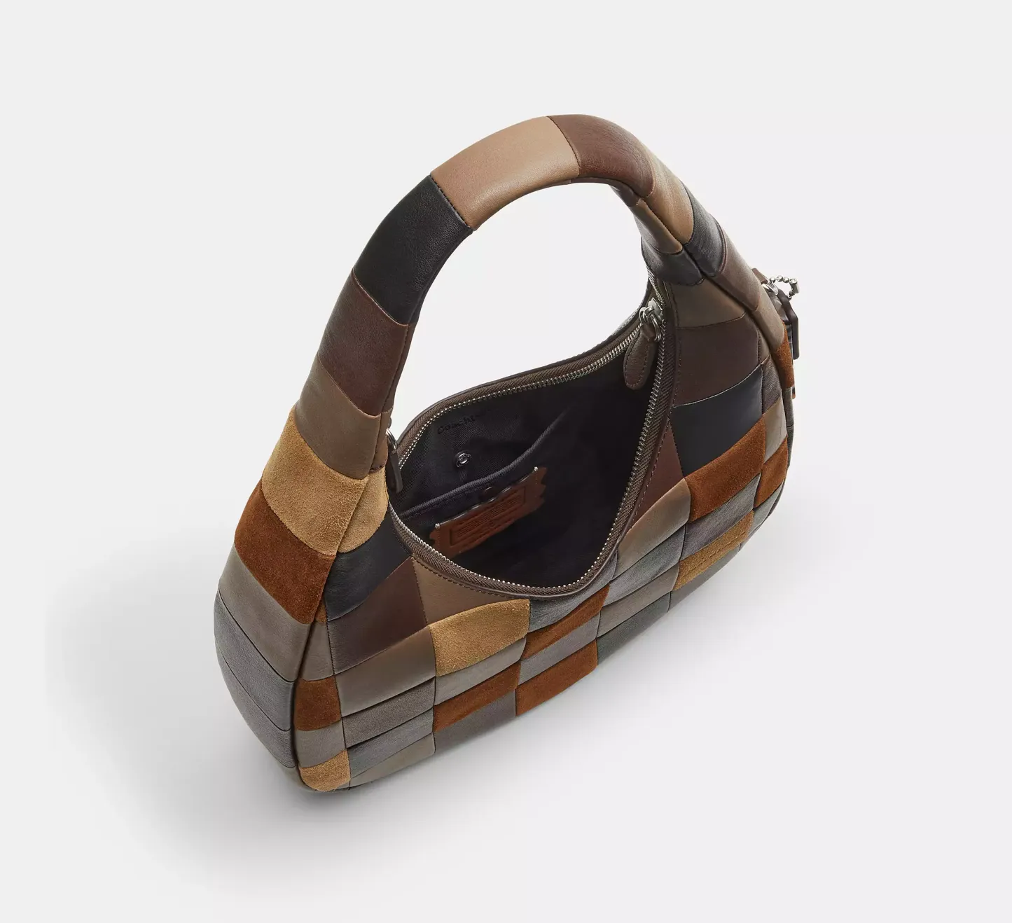 Alter/Ego Crescent Shoulder Bag In Upcrafted Leather And Upcrafted Suede