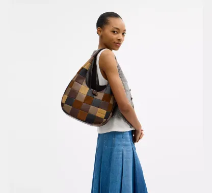 Alter/Ego Crescent Shoulder Bag In Upcrafted Leather And Upcrafted Suede