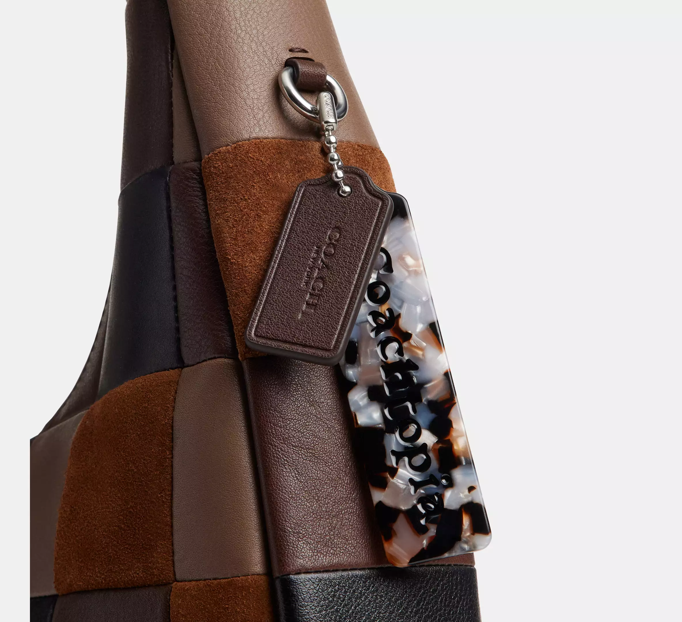 Alter/Ego Crescent Shoulder Bag In Upcrafted Leather And Upcrafted Suede