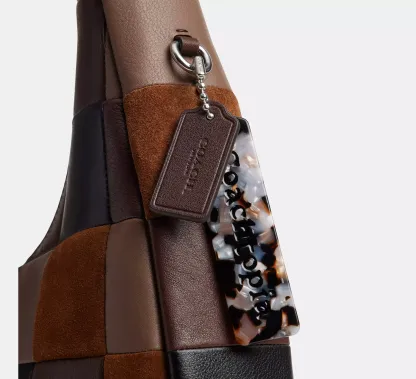 Alter/Ego Crescent Shoulder Bag In Upcrafted Leather And Upcrafted Suede