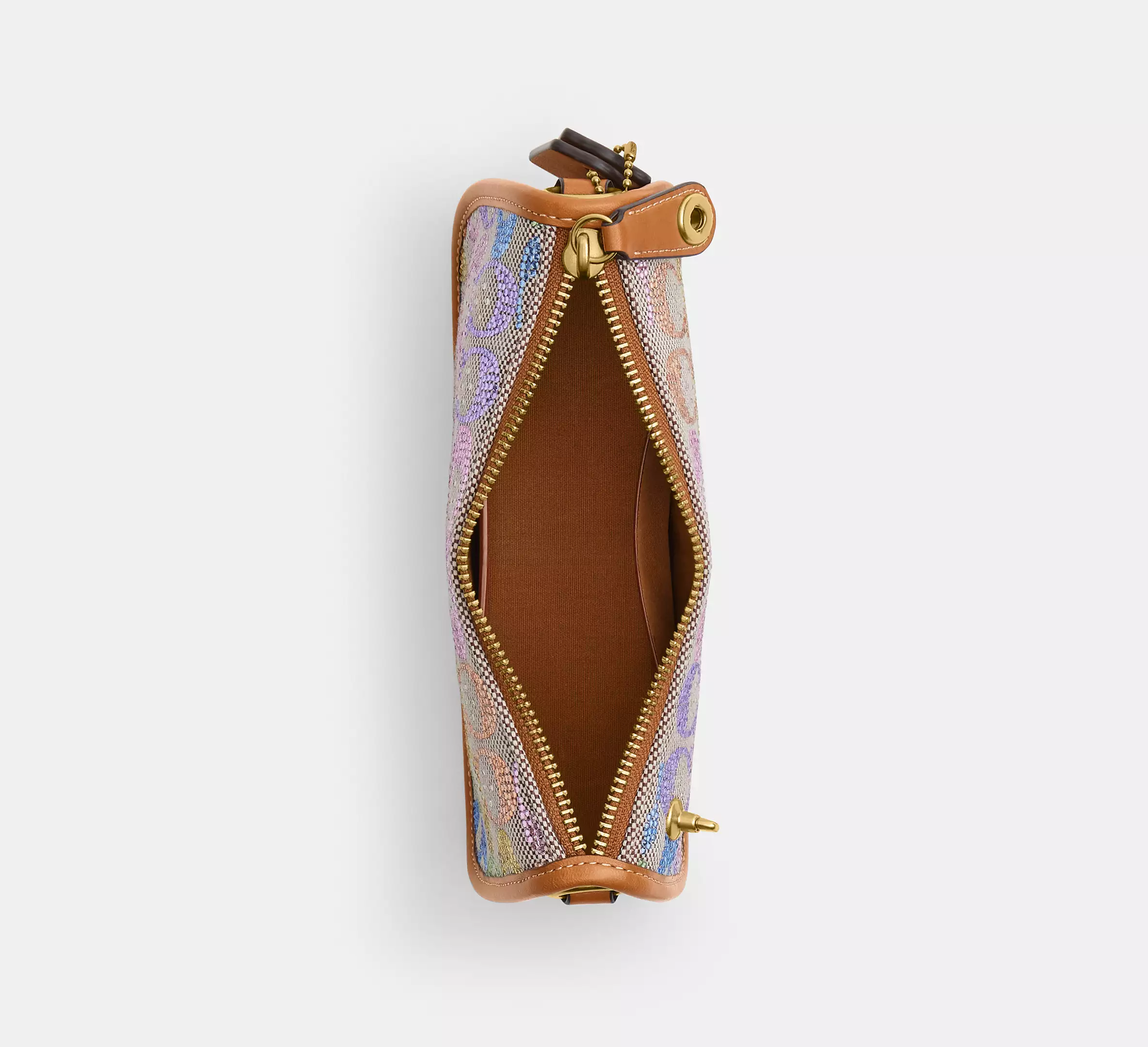 Swinger Bag 20 With Chain In Crystal Signature Jacquard