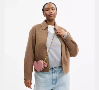 Heart Crossbody Bag 14 With Charms