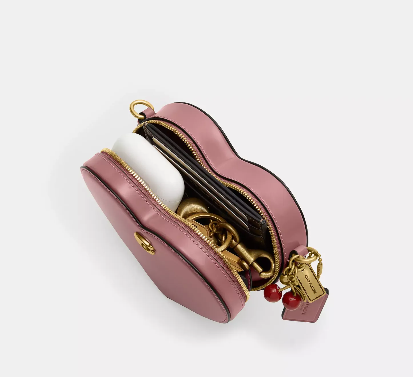 Heart Crossbody Bag 14 With Charms