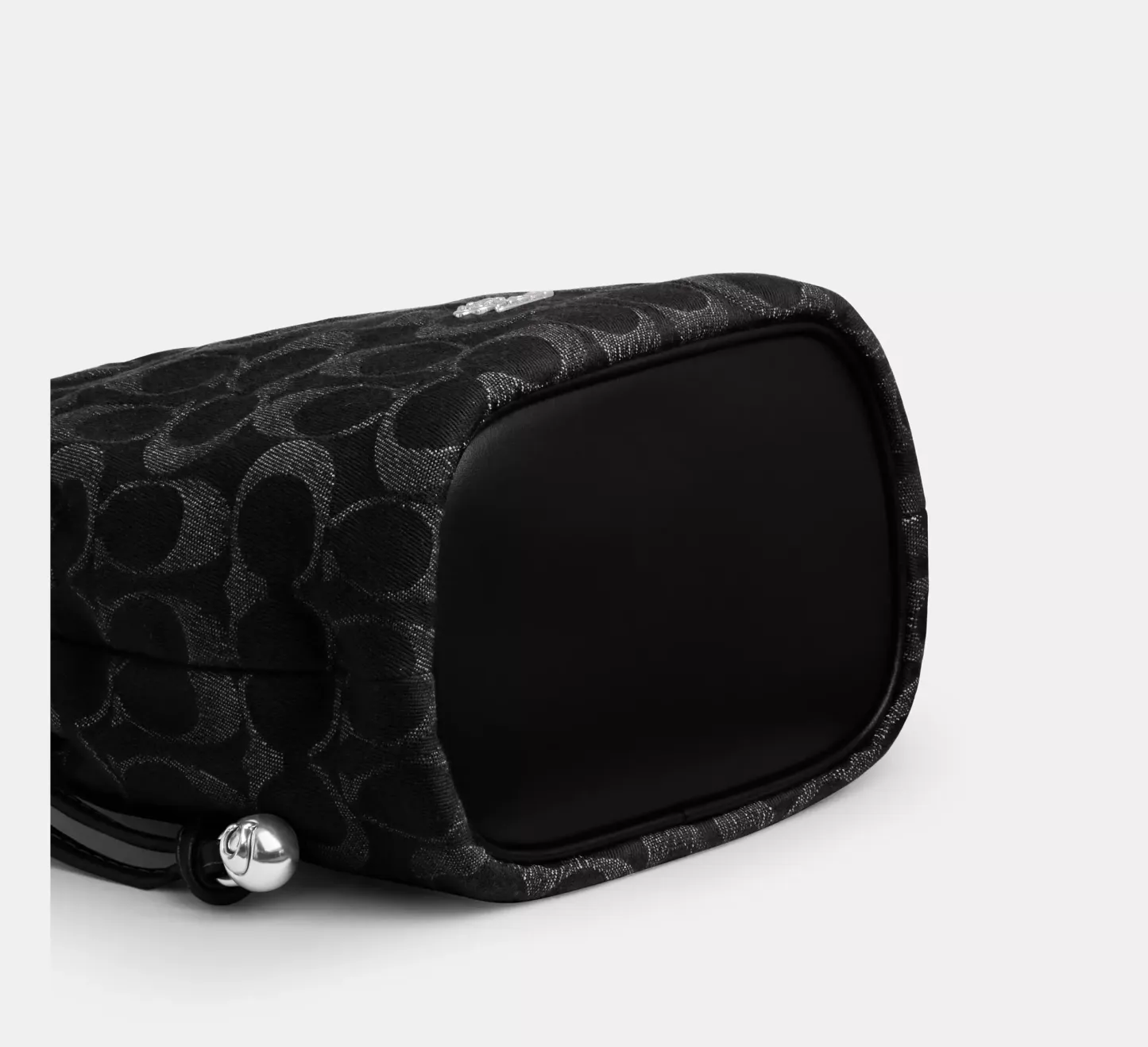 Faye Mini Drawstring Bag In Signature Denim