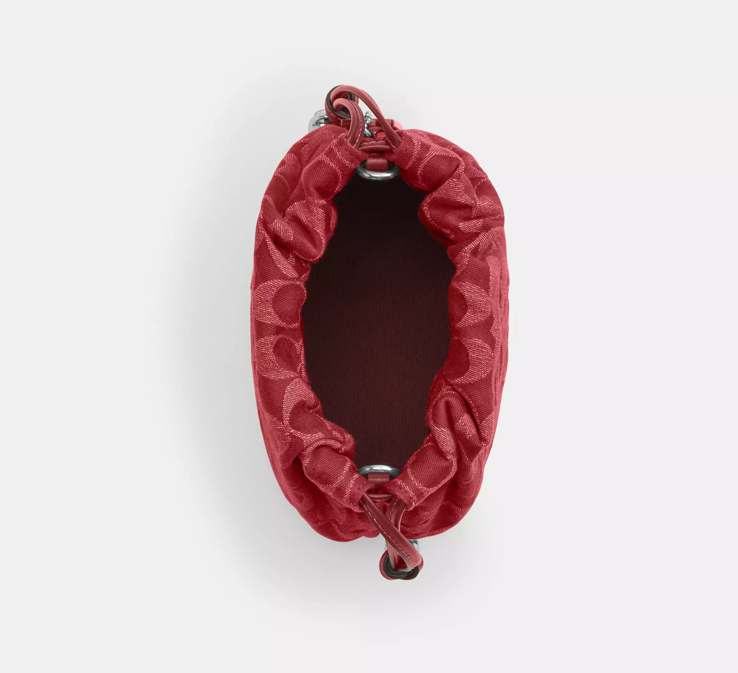 Faye Mini Drawstring Bag In Signature Denim