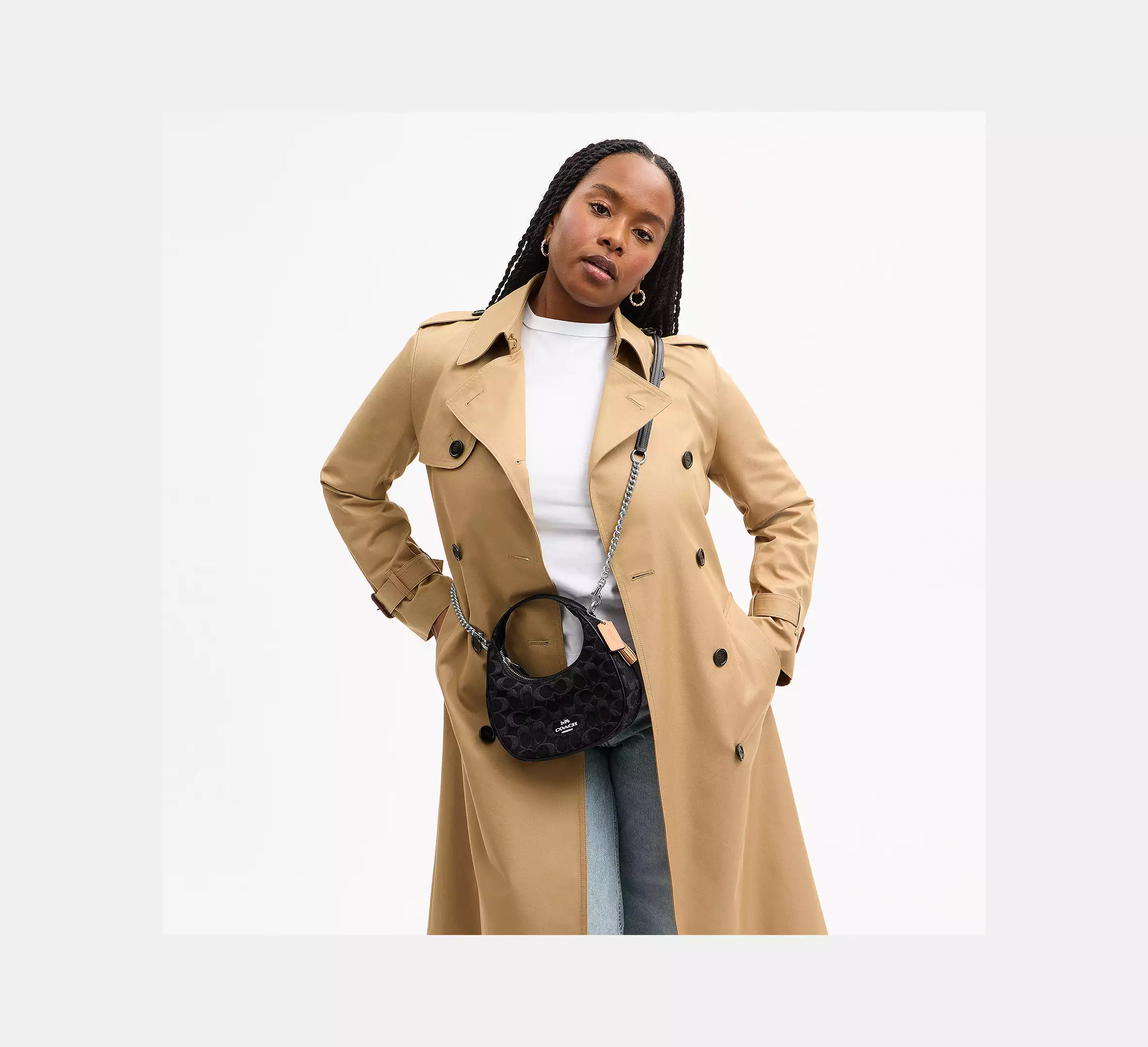 Carmen Mini Crossbody Bag In Signature Denim